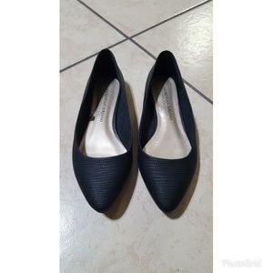 Black pointy flats